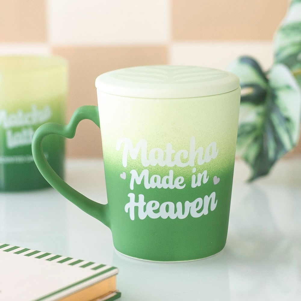 Something Different - Matcha Made in Heaven with Coaster Lid Mok/beker - Groen